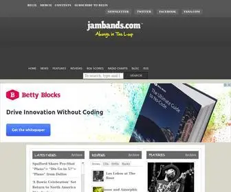 Jambands.com(The definitive resource for jambands (jam bands)) Screenshot