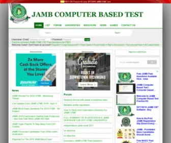 Jambcbttest.com(JAMB Computer Based Test/2018 JAMB) Screenshot