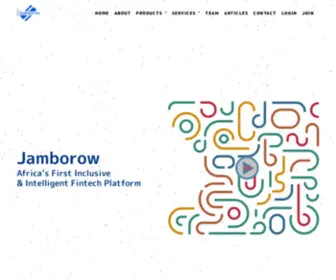 Jamborow.co.uk(Africa’s First Inclusive & Intelligent Fintech Platform Jamborow) Screenshot