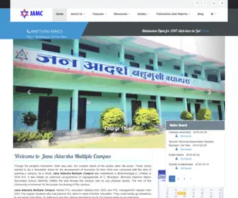 Jamc.edu.np(Jana Adarsha Multiple Campus) Screenshot