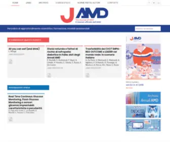 Jamd.it(Il sito del Journal ufficiale dell’Associazione Medici Diabetologi) Screenshot
