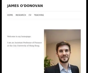 James-O-Donovan.com(James O'Donovan) Screenshot