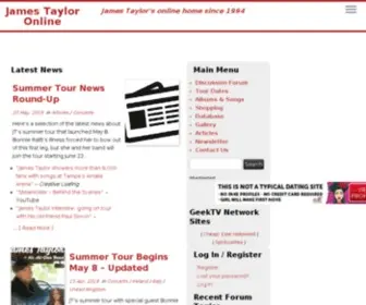 James-Taylor.com(Singer-songwriter James Taylor's unofficial online home since 1994) Screenshot