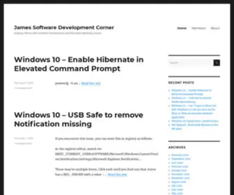 Jamesandchey.net(Helping Others with Software Development and Windows Operating Issues) Screenshot