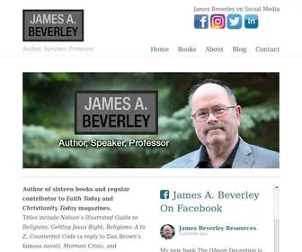 Jamesbeverley.com(Author, Speaker, Professor) Screenshot