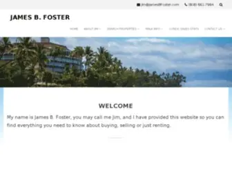 Jamesbfoster.com(Maui Real Estate) Screenshot