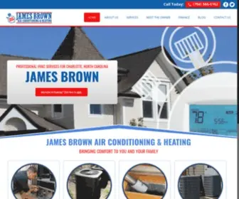 Jamesbrownhvac.com(James Brown Air Conditioning & Heating) Screenshot