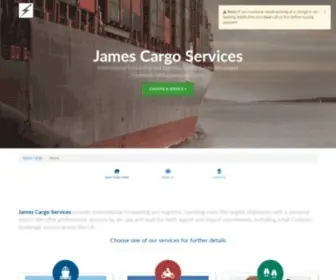 Jamescargo.com(Worldwide Shipping & Logistics for Cargo) Screenshot