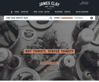 Jamesclay.co.uk(James Clay and Sons) Screenshot