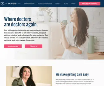 Jamesclinic.com(The James Clinic Functional Doctor) Screenshot