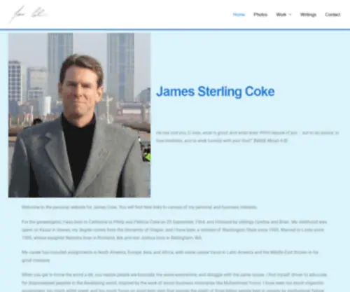 Jamescoke.com(James Sterling Coke) Screenshot