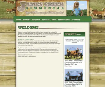 Jamescreeksimmental.com(James Creek Simmental) Screenshot