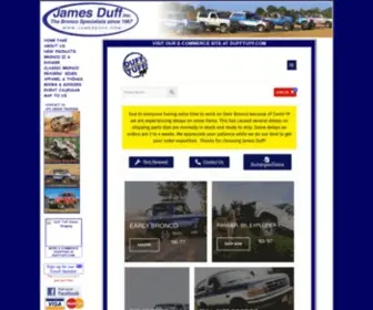 Jamesduff.com(Ford Bronco Parts) Screenshot