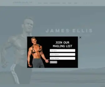 Jamesellisfit.com(World Champion Fitness Model James Ellis) Screenshot