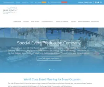 Jamesevents.com(James Events) Screenshot