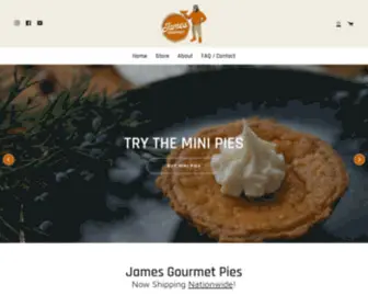 Jamesgourmet.com(James Gourmet Pies) Screenshot