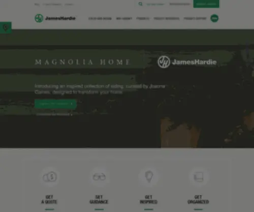 Jameshardie.com Screenshot