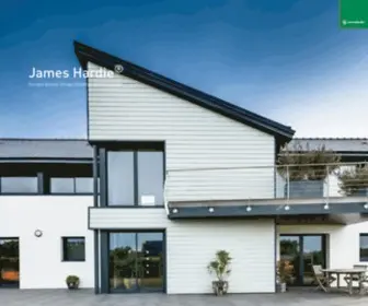 Jameshardie.eu(Cladding and tile backerboard fibre cement products) Screenshot