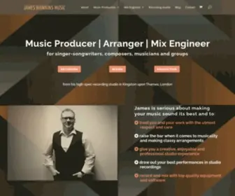 Jameshawkinsmusic.com(Music Producer London) Screenshot