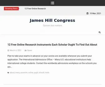 Jameshillforcongress.com(James Hill Congress) Screenshot