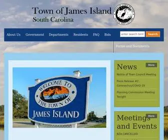 Jamesislandsc.us(Town of James Island) Screenshot