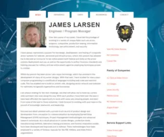 Jameslarsen.us(James Larsen CV) Screenshot