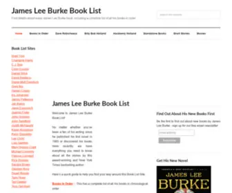 Jamesleeburkebooklist.com(James Lee Burke Book List) Screenshot