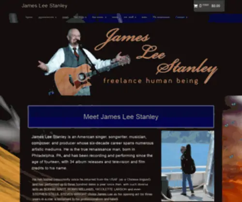 Jamesleestanley.com(Freelance Human Being) Screenshot