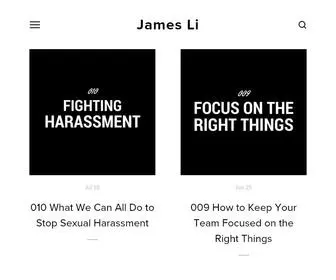 Jamesli.com(James Li) Screenshot