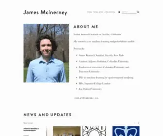 Jamesmc.com(James McInerney) Screenshot