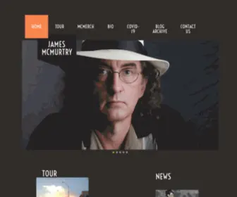Jamesmcmurtry.com(The Official Page of James McMurtry) Screenshot