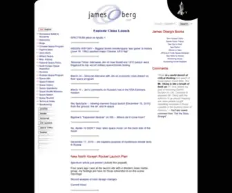 Jamesoberg.com(Jim Oberg's Pioneering Space) Screenshot