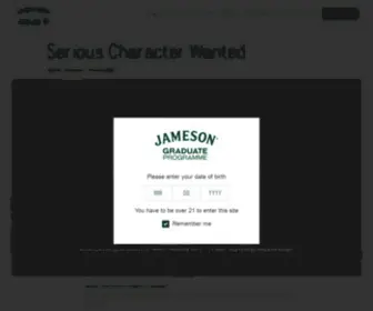 Jamesongraduateprogramme.com(Serious Character Wanted) Screenshot