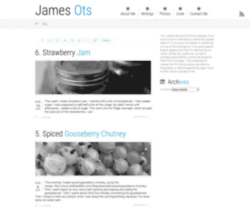 Jamesots.com(James Ots) Screenshot