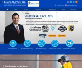 Jamespacimd.com(Dr James Paci) Screenshot