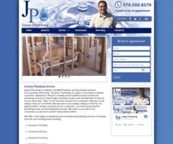 Jamesplumbinggreeley.com(Your Master Greeley Plumber Contractor) Screenshot