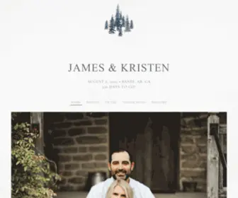 Jamespluskristen.com(James Magee and Kristen Mitchell 's Wedding Website) Screenshot