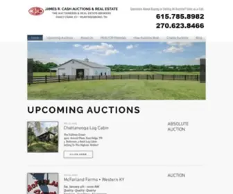 Jamesrcashauctions.com(Real Estate Auctions) Screenshot