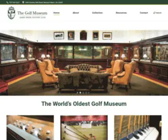 Jamesrivergolfmuseum.com(The Golf Museum at James River Country Club) Screenshot
