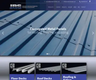 Jamesriversteel.com(Corrugated Stainless Steel Panels) Screenshot