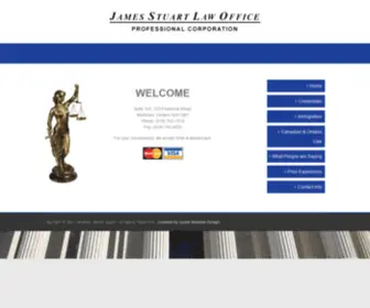 Jamesstuart-Lawoffice.com(James Stuart Law Office Professional Corporation) Screenshot