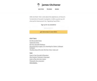 Jamestitchener.com(Essays by James Titchener) Screenshot