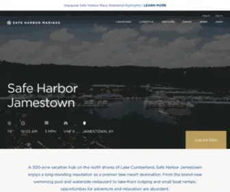 Jamestown-Marina.com(Safe Harbor Jamestown) Screenshot