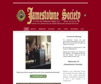 Jamestowne.org(Site Title) Screenshot