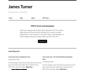 Jamesturneronline.net(James Turner) Screenshot