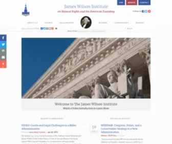 Jameswilsoninstitute.org(James Wilson Institute on Natural Rights and the American Founding) Screenshot