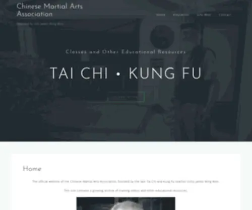 Jameswingwoo.com(Founded by Sifu James Wing Woo) Screenshot