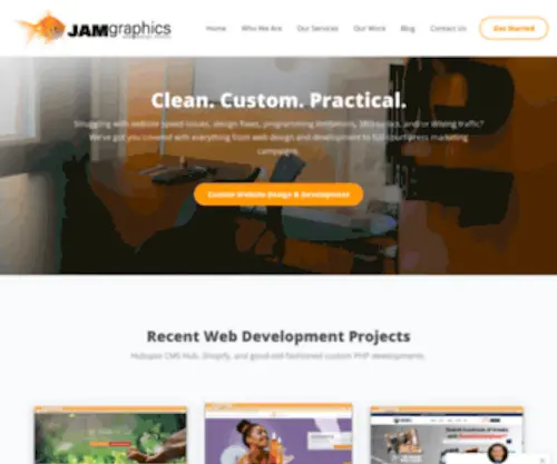 JamGraphics.com(New Jersey Ecommerce Web Design and Custom Programming Company) Screenshot