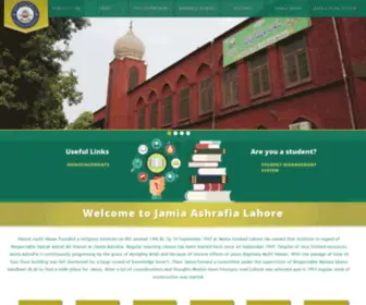 Jamiaashrafiaschool.com(Jamia Ashrafia) Screenshot