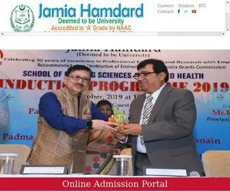 Jamiahamdard.edu(Jamia Hamdard) Screenshot
